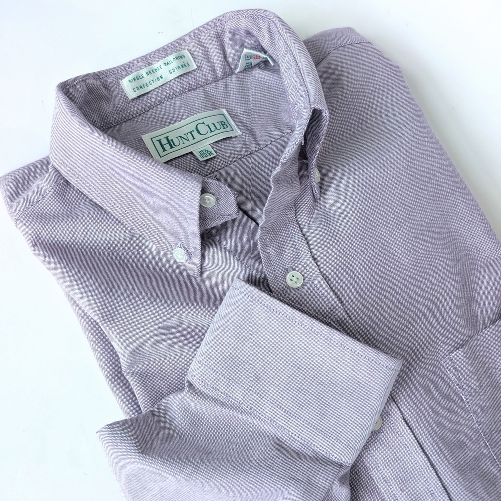Hunt Club Men’s Light Lavender Button-Down Shirt